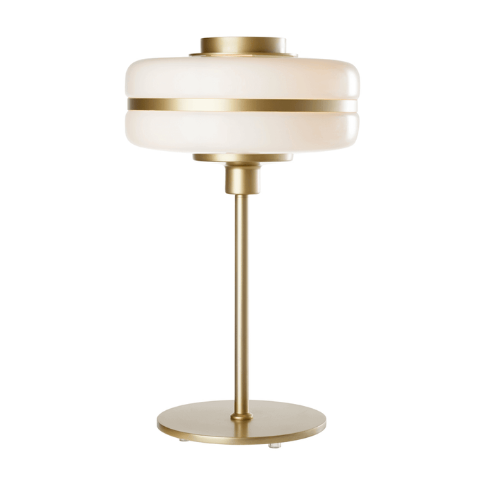 Mason Opal Glass and Brass Look Table Lamp - Lighting.co.za