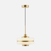 Mason Opal Glass and Brass Look Pendant Light 2 Sizes - Lighting.co.za