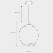 Melt Clear Glass Pendant Light - Lighting.co.za