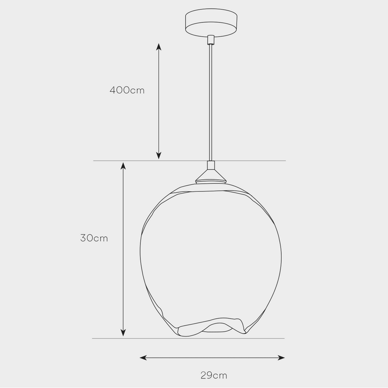 Melt Clear Glass Pendant Light - Lighting.co.za