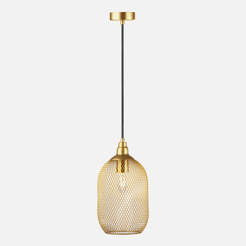 Gold Mesh Pendant Light 2 Options - Lighting.co.za