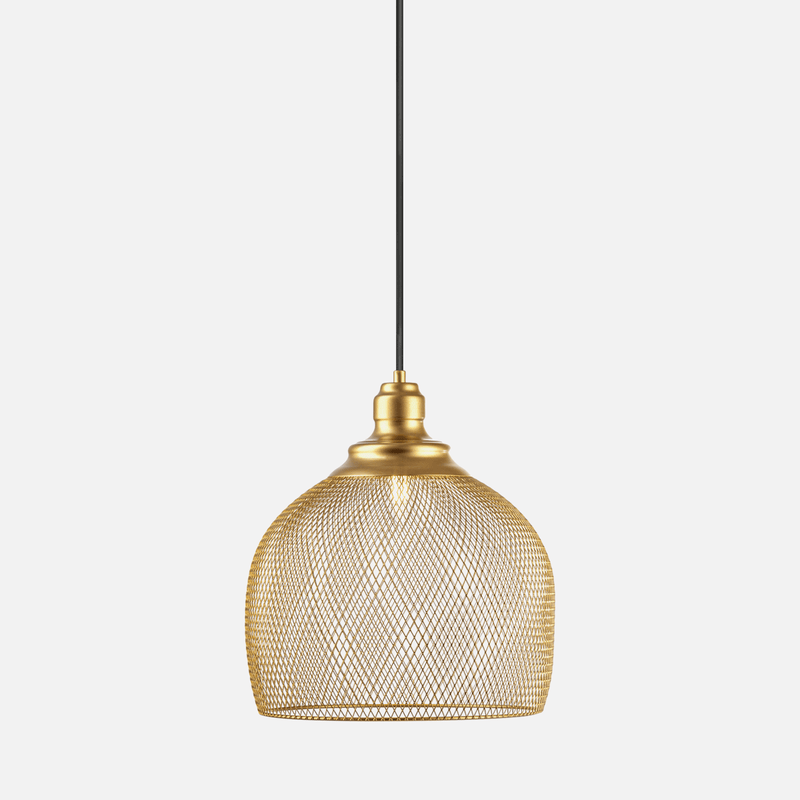 Gold Mesh Pendant Light 2 Options - Lighting.co.za