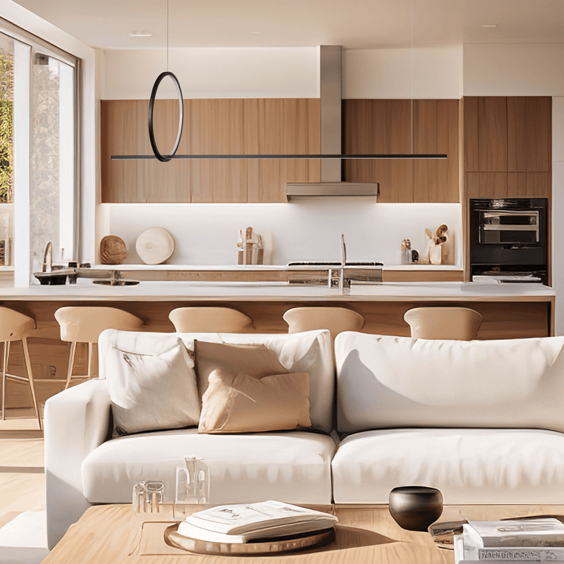 Minimal Black LED Pendant Light - Lighting.co.za