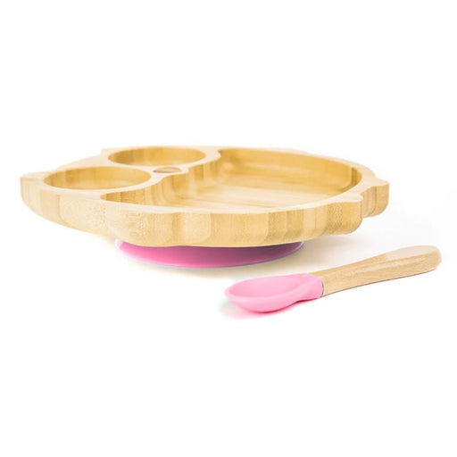 Nicolson Russell Bamboo Baby and Toddler Suction Owl Plate - Lighting.co.za