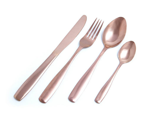 Nicolson Russell Bella Casa Rose Gold Cutlery Set - 4 pcs - Lighting.co.za