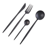 Nicolson Russell Dubai Matte Black Titanium Cutlery Set - 16 pcs - Lighting.co.za