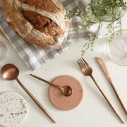 Nicolson Russell Dubai Matte Rose Gold Titanium Cutlery Set - 16 pcs - Lighting.co.za