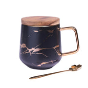 Nicolson Russell Kintsugi Black or White Mug with Spoon - Lighting.co.za
