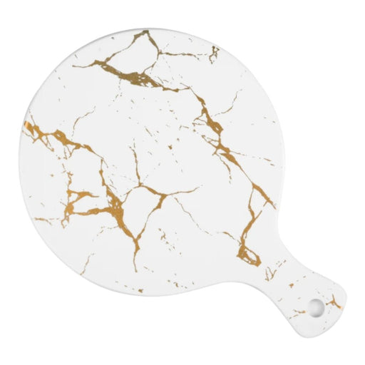 Nicolson Russell Kintsugi Black or White Round Serving Board - Lighting.co.za