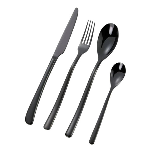 Nicolson Russell La Galleria Buddha Black Stainless Steel Cutlery Set - 2 Options - Lighting.co.za