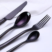 Nicolson Russell La Galleria Buddha Black Stainless Steel Cutlery Set - 2 Options - Lighting.co.za