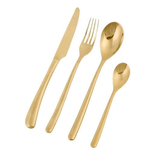 Nicolson Russell La Galleria Buddha Gold Stainless Steel Cutlery Set - 2 Options - Lighting.co.za