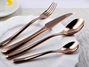 Nicolson Russell La Galleria Buddha Rose Gold Stainless Steel Cutlery Set - 2 Options - Lighting.co.za