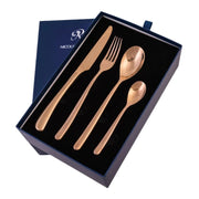 Nicolson Russell La Galleria Buddha Rose Gold Stainless Steel Cutlery Set - 2 Options - Lighting.co.za