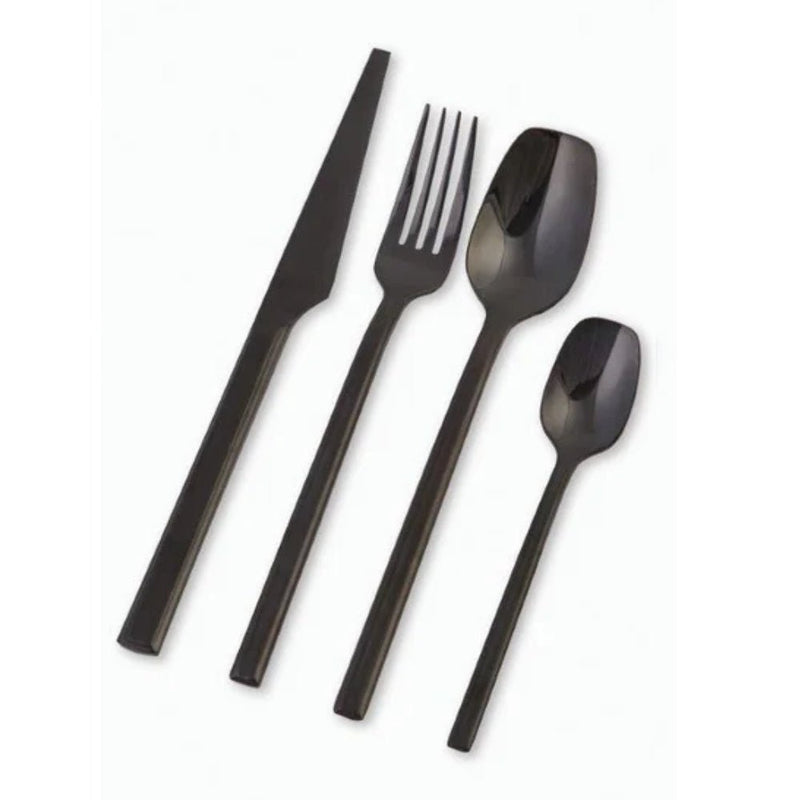 Nicolson Russell La Galleria Malta Black Stainless Steel Cutlery Set - 2 Options - Lighting.co.za