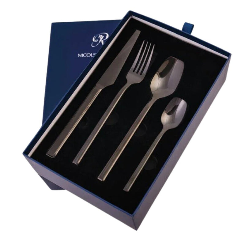 Nicolson Russell La Galleria Malta Black Stainless Steel Cutlery Set - 2 Options - Lighting.co.za