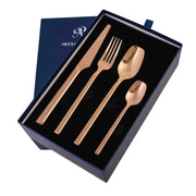 Nicolson Russell La Galleria Malta Rose Gold Stainless Steel Cutlery Set - 2 Options - Lighting.co.za