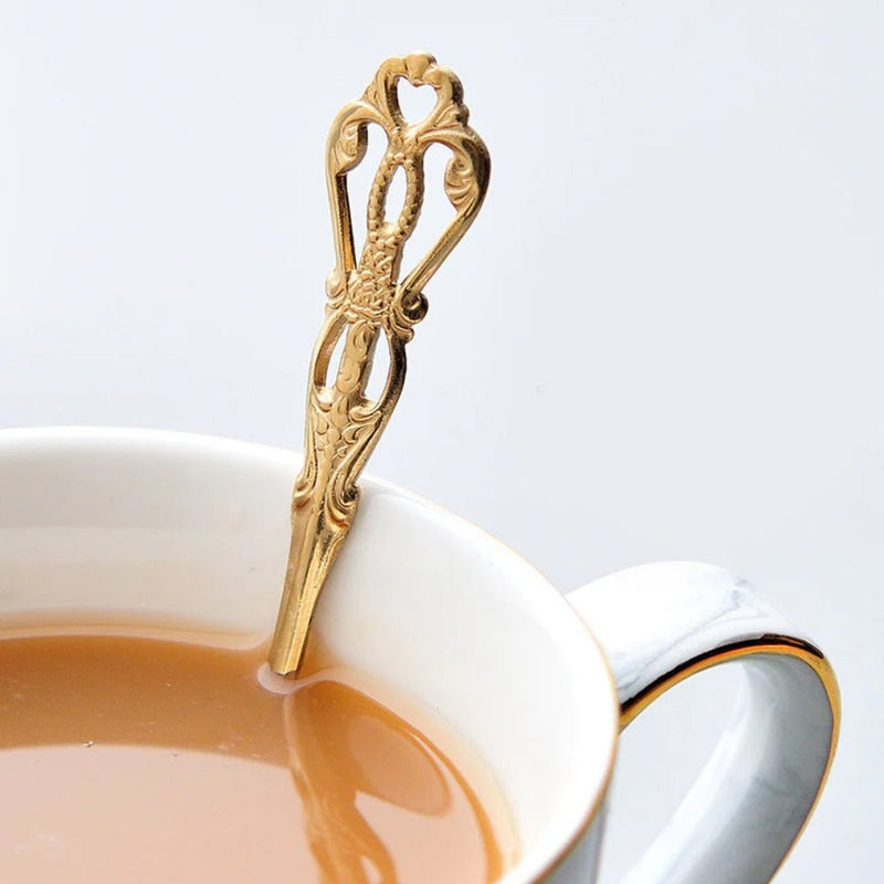 Nicolson Russell Vintage Gold Teaspoons - Set of 6 - Lighting.co.za