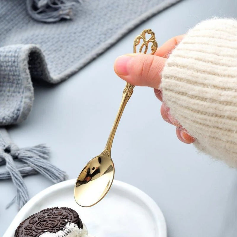 Nicolson Russell Vintage Gold Teaspoons - Set of 6 - Lighting.co.za