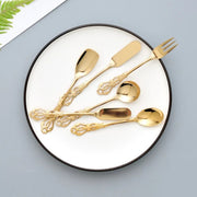 Nicolson Russell Vintage Gold Cake Forks - Set of 6 - Lighting.co.za
