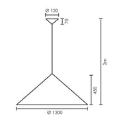 Oksaka Large Black | White Pendant Light 2 Sizes - Lighting.co.za