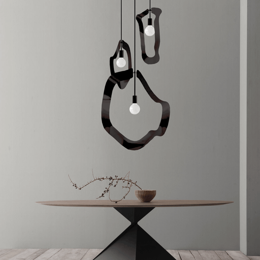 Outline Black | Gold | Silver Irregular Shaped Pendant Light 3 Sizes - Lighting.co.za