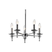 Parker Polished Chrome 5 or 7 Light Chandelier - Lighting.co.za