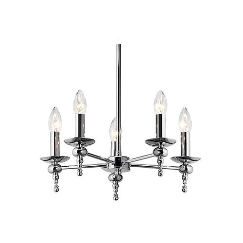 Parker Polished Chrome 5 or 7 Light Chandelier - Lighting.co.za