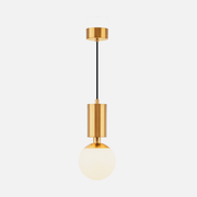 Pawn Gold and Opal Glass Pendant Light - Lighting.co.za