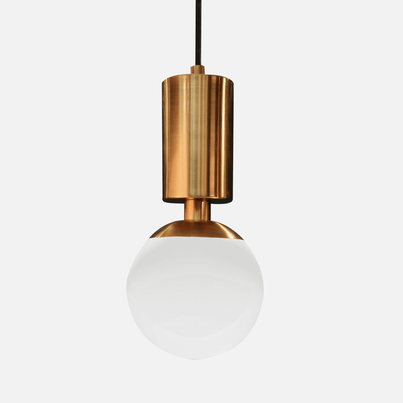 Pawn Gold and Opal Glass Pendant Light - Lighting.co.za