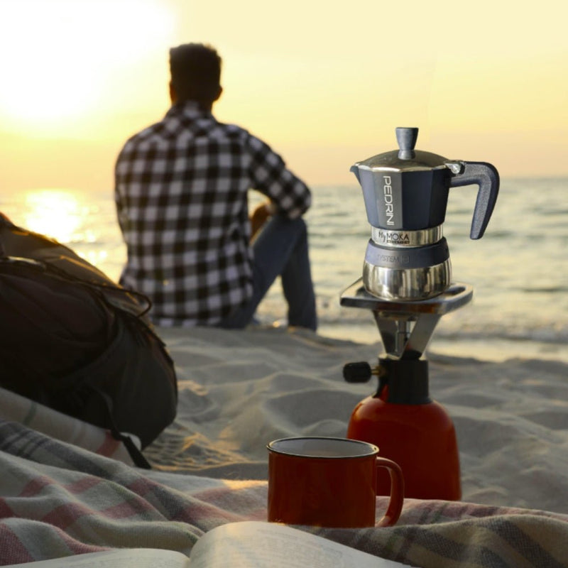 Pedrini 6 Cup Induction Coffee Maker - Navy - Lighting.co.za