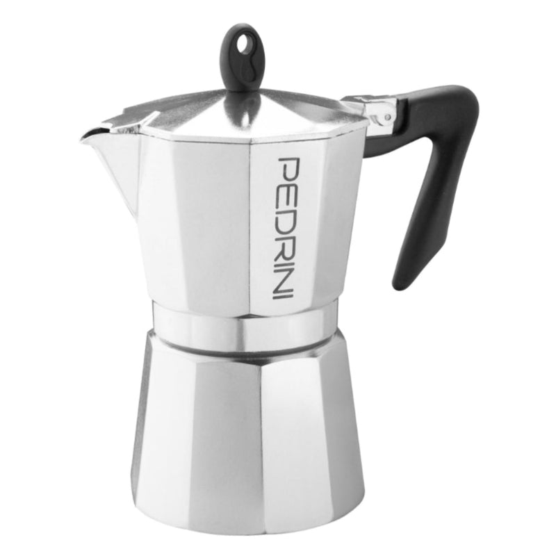 Pedrini Aluminium Polished Coffee Maker - 2 Sizes - Lighting.co.za