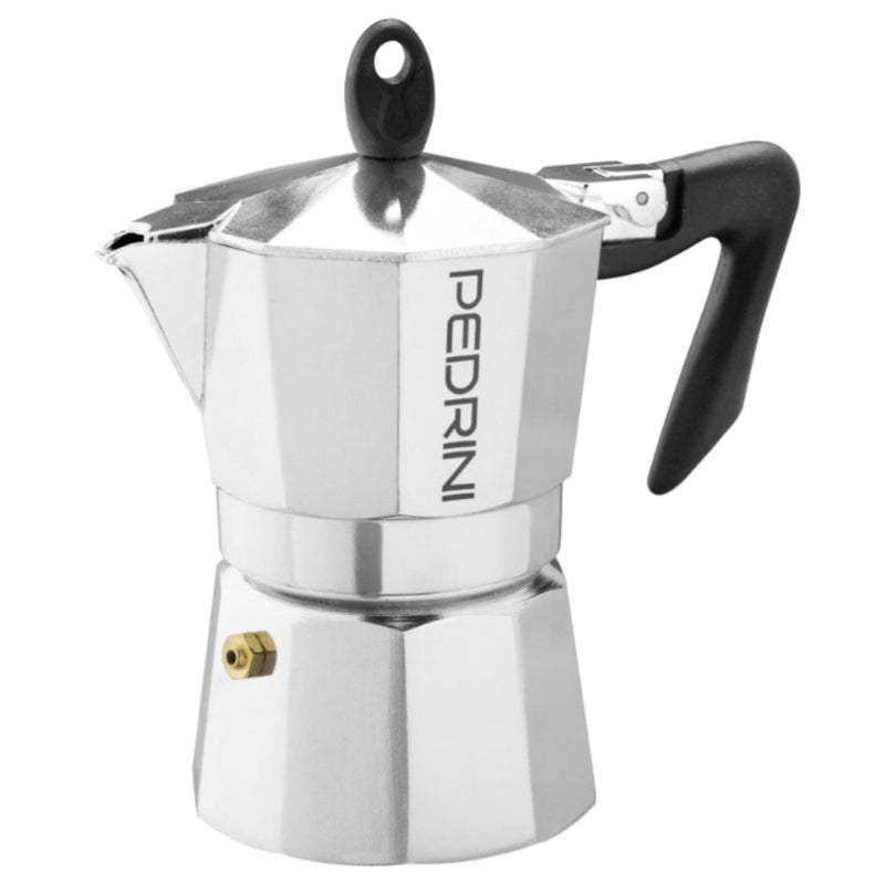 Pedrini Aluminium Polished Coffee Maker - 2 Sizes - Lighting.co.za