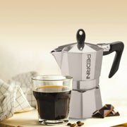 Pedrini Aluminium Polished Coffee Maker - 2 Sizes - Lighting.co.za