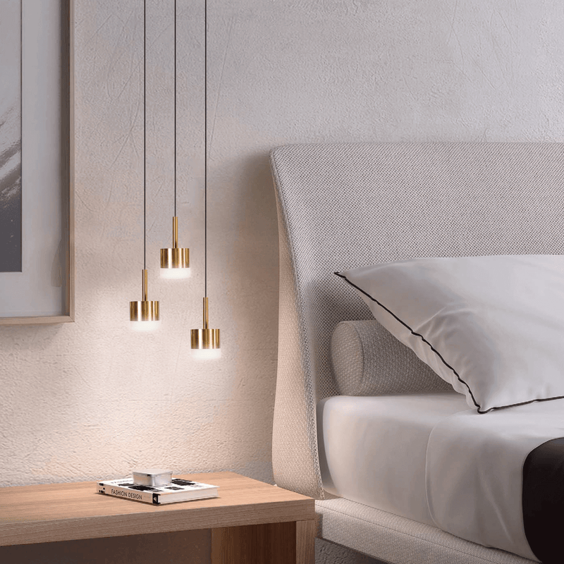 Puk Brass Look | Chrome and Glass LED Mini Pendant Light - Lighting.co.za