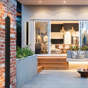 Silhouette Tall 30 Watt LED Black Slim Outdoor Wall Light - Lighting.co.za