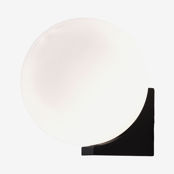 Soho Black or White and White Frosted Glass Wall Light - Lighting.co.za
