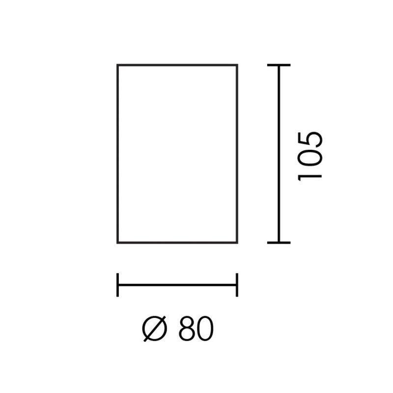Solo Round GU10 Fixed Surface Mounted Down Light - Lighting.co.za