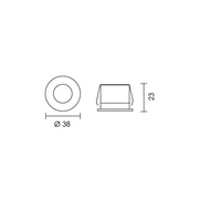 Starled Round 1W COB LED 3000K Indoor Star Downlight - Lighting.co.za