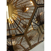 Skoura Black and Brass Mesh Pendant Light - Lighting.co.za
