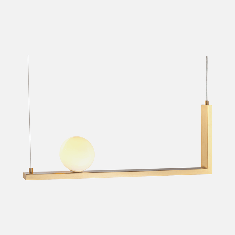 Tetris Brass Look Pendant Light 2 Options - Lighting.co.za