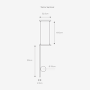 Tetris Brass Look Pendant Light 2 Options - Lighting.co.za
