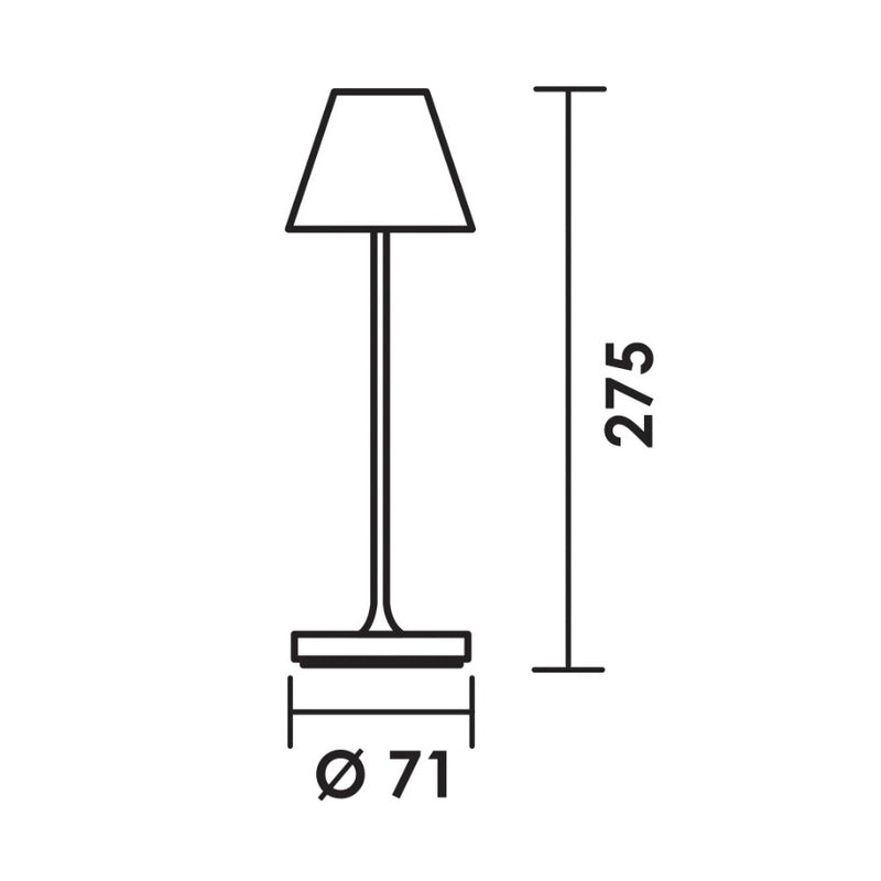 Trevi Micro Rechargeable Table Lamp - Lighting.co.za