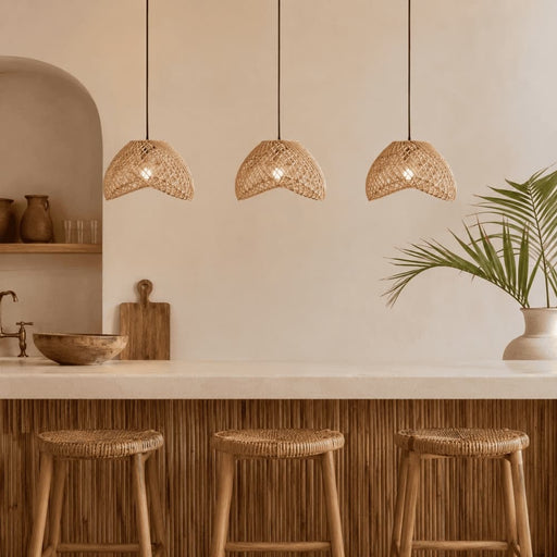 Valley Natural Rattan Pendant Light Various Sizes - Pendant Light - Lighting.co.za