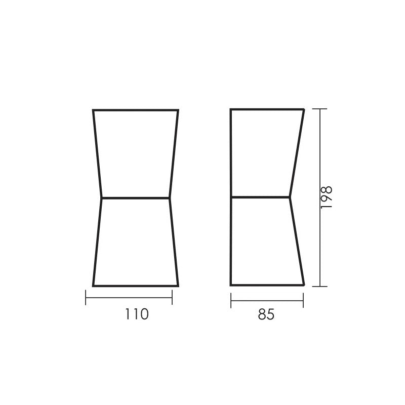 Varia 2 GU10 Up Down Facing Black | White Outdoor Wall Light - Lighting.co.za