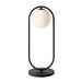Vogue Gold | Black and Frosted Glass Sphere Table Lamp - Lighting.co.za