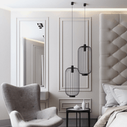 Voliere Black or White Cage Pendant Light 2 Sizes - Lighting.co.za