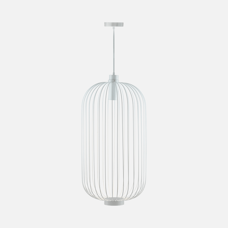 Voliere Black or White Cage Pendant Light 2 Sizes - Lighting.co.za