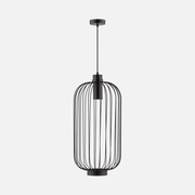 Voliere Black or White Cage Pendant Light 2 Sizes - Lighting.co.za