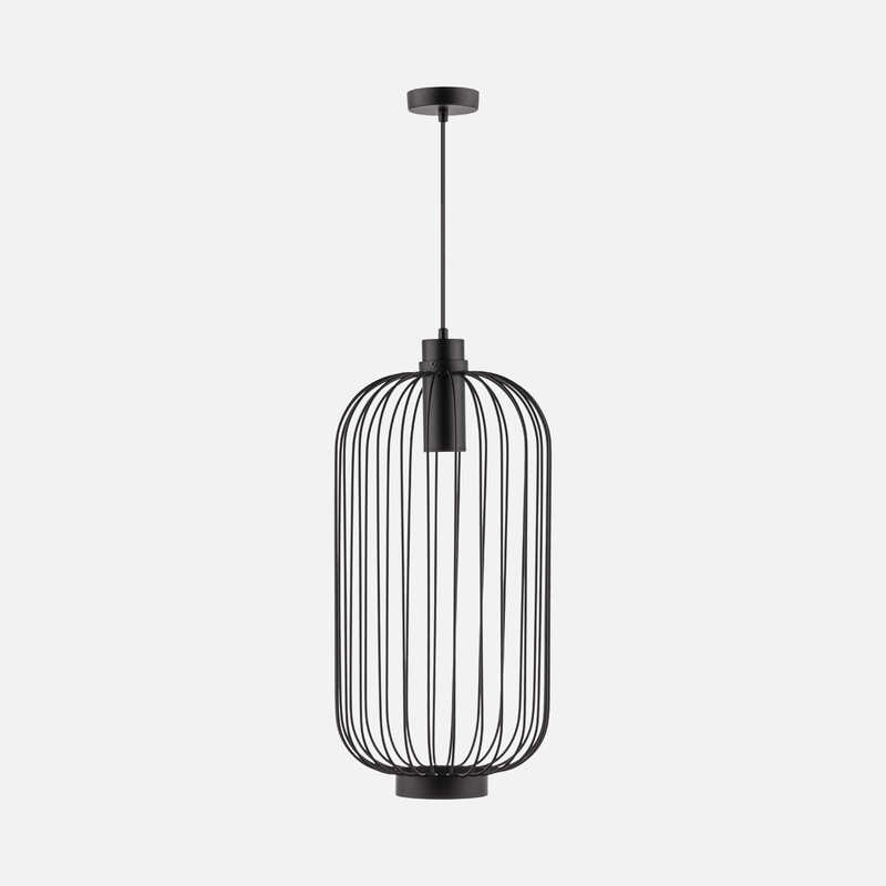 Voliere Black or White Cage Pendant Light 2 Sizes - Lighting.co.za